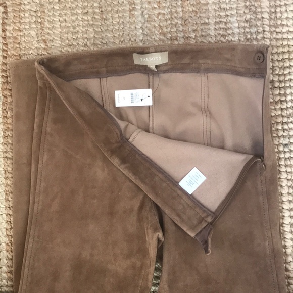 NEW Talbots Goat Suede slacks - Picture 4 of 6